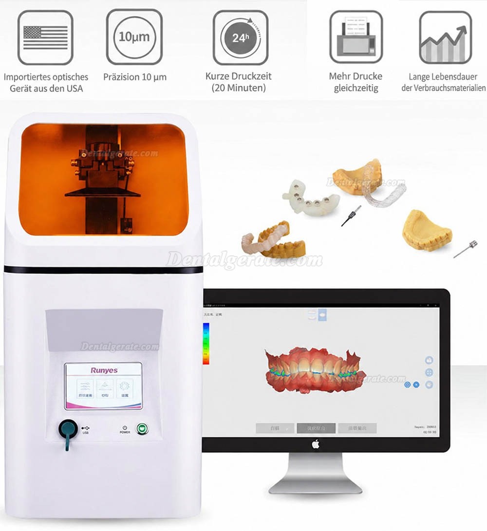 Runyes Dental 3D Drucker DLP Digitaler Lichtprozessionsdrucker Runyes Dental 3D Drucker DLP Digitaler Lichtprozessionsdrucker